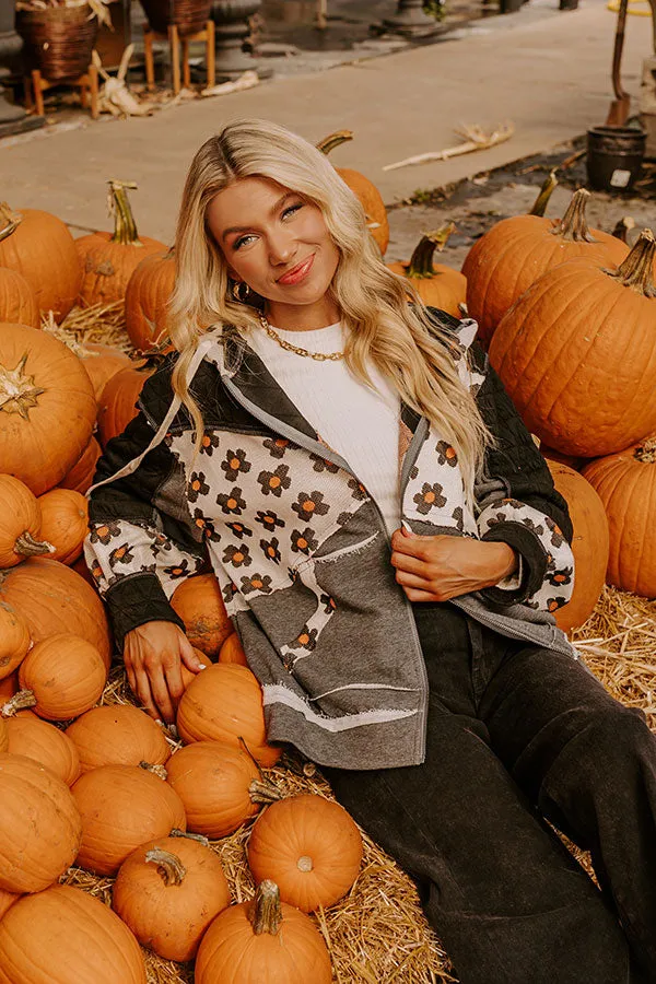 Falling For Autumn Quilted Sweater in Black sold by Impressions