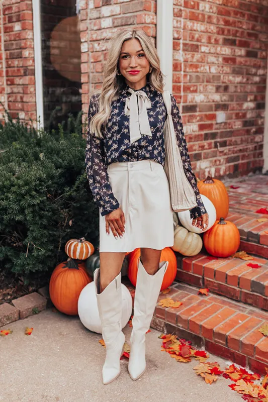 French Cafe Floral Top in Black sold by Impressions