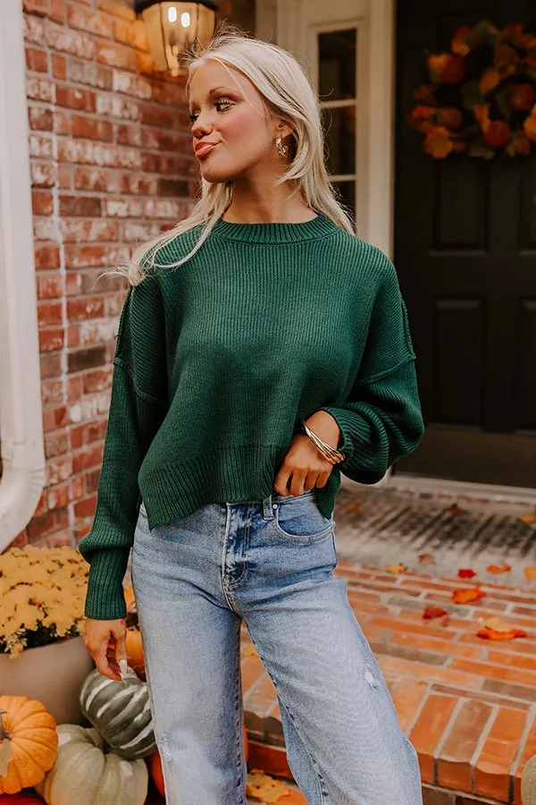 Harvest Wishes Ribbed Sweater in Hunter Green sold by Impressions product image thumbnail 2