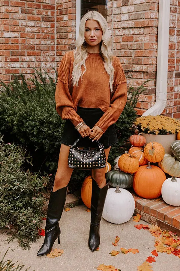 Harvest Wishes Ribbed Sweater in Cinnamon sold by Impressions product image thumbnail 2