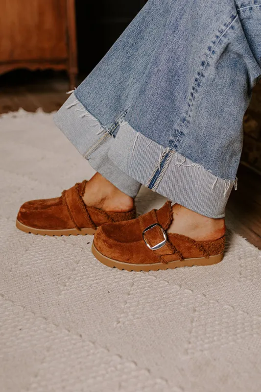 Simah Faux Suede Clog sold by Impressions