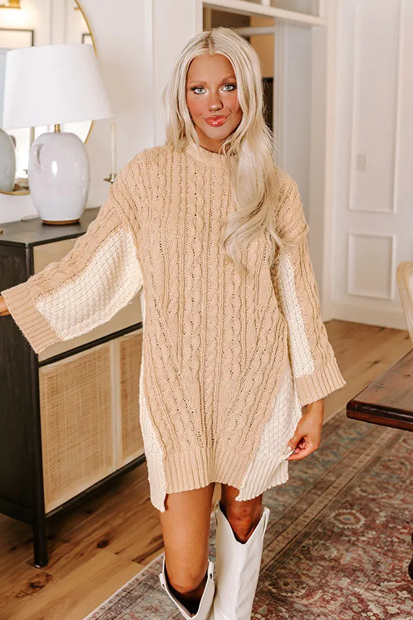 Thankful Babe Cable Knit Sweater Dress sold by Impressions product image thumbnail 2
