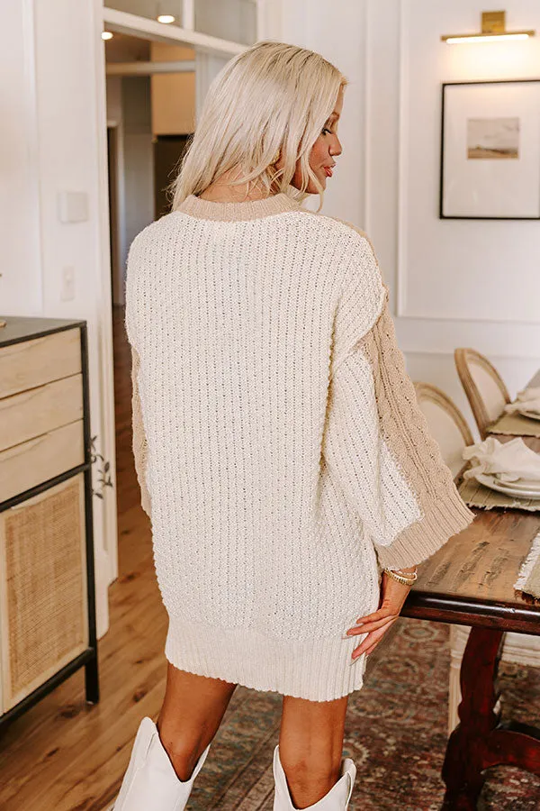 Thankful Babe Cable Knit Sweater Dress sold by Impressions product image thumbnail 4