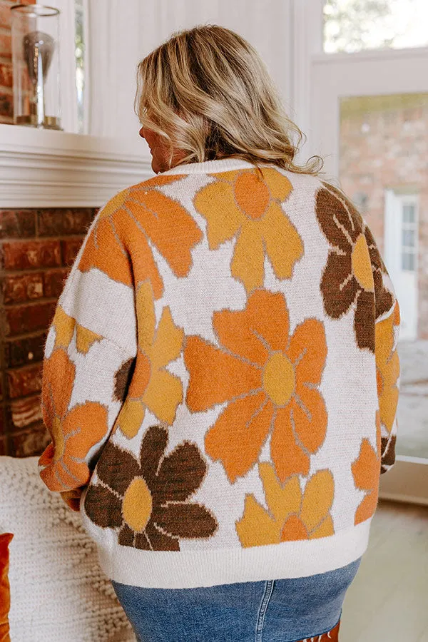 Falling For You Knit Floral Sweater Curves sold by Impressions product image thumbnail 4