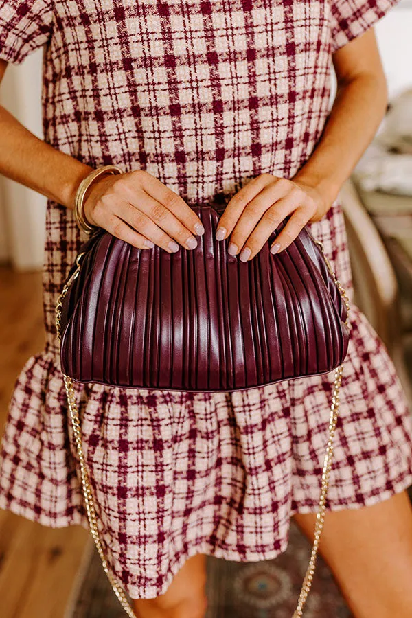 Chic Mindset Faux Leather Purse in Windsor Wine sold by Impressions product image thumbnail 2