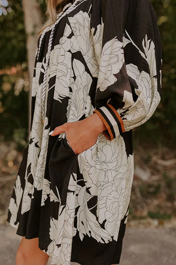 Vineyard Stroll Floral Mini Dress sold by Impressions product image thumbnail 3