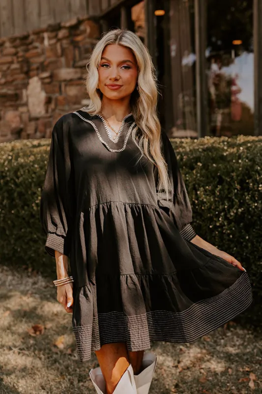 Dreamy Moment Mini Dress in Black sold by Impressions