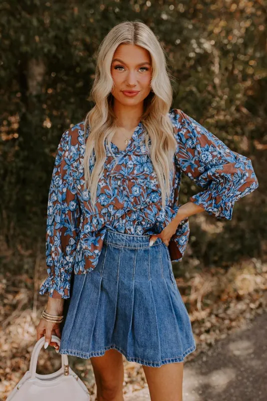 Small Town Charm Floral Top sold by Impressions