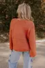 Cozy A La Mode Knit Sweater in Rust sold by Impressions