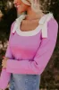 Small Town Bistro Knit Top in Pink sold by Impressions