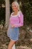 Small Town Bistro Knit Top in Pink sold by Impressions
