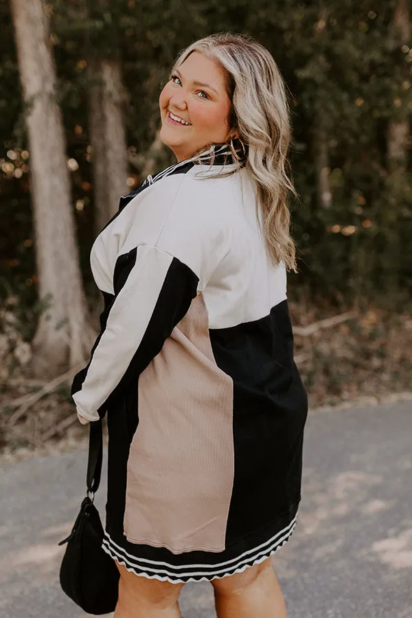 Casual Couture Color Block Mini Dress Curves sold by Impressions product image thumbnail 4