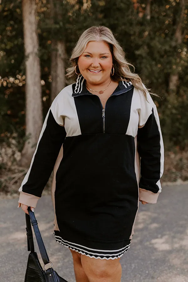 Casual Couture Color Block Mini Dress Curves sold by Impressions product image thumbnail 2