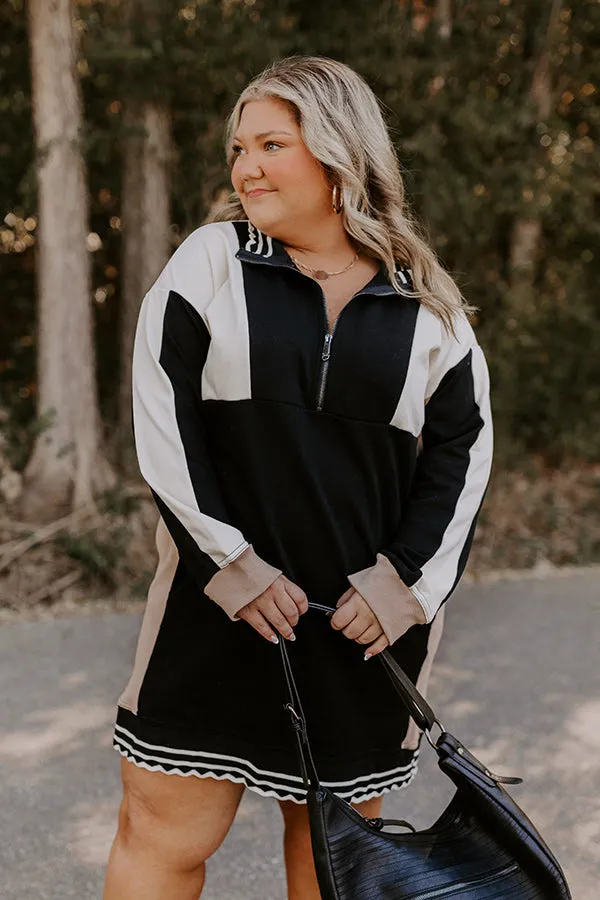 Casual Couture Color Block Mini Dress Curves sold by Impressions product image thumbnail 3