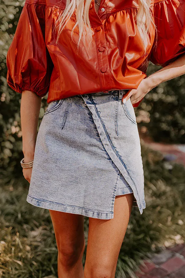 The Evelyn High Waist Asymmetrical Skort sold by Impressions product image thumbnail 3