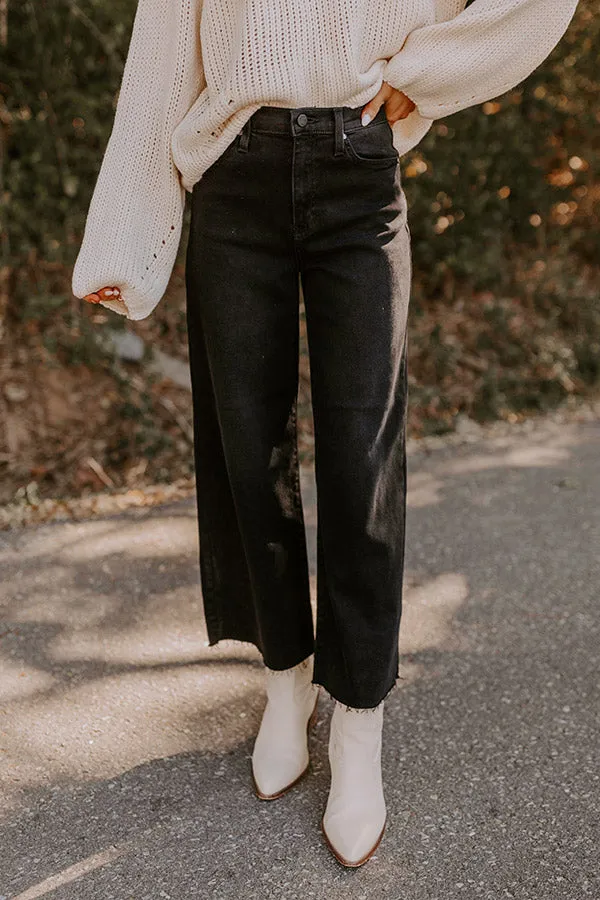 JUST USA Natalia High Waist Wide Leg Jean in Black sold by Impressions product image thumbnail 4