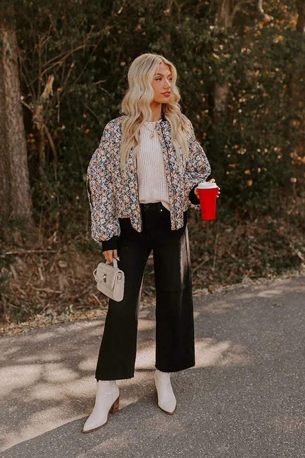 JUST USA Natalia High Waist Wide Leg Jean in Black sold by Impressions