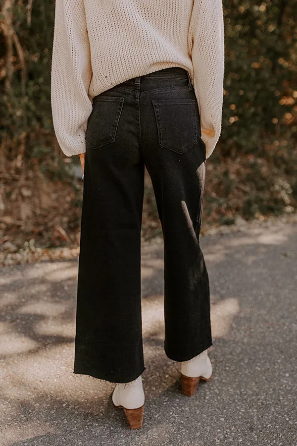 JUST USA Natalia High Waist Wide Leg Jean in Black sold by Impressions product image thumbnail 3