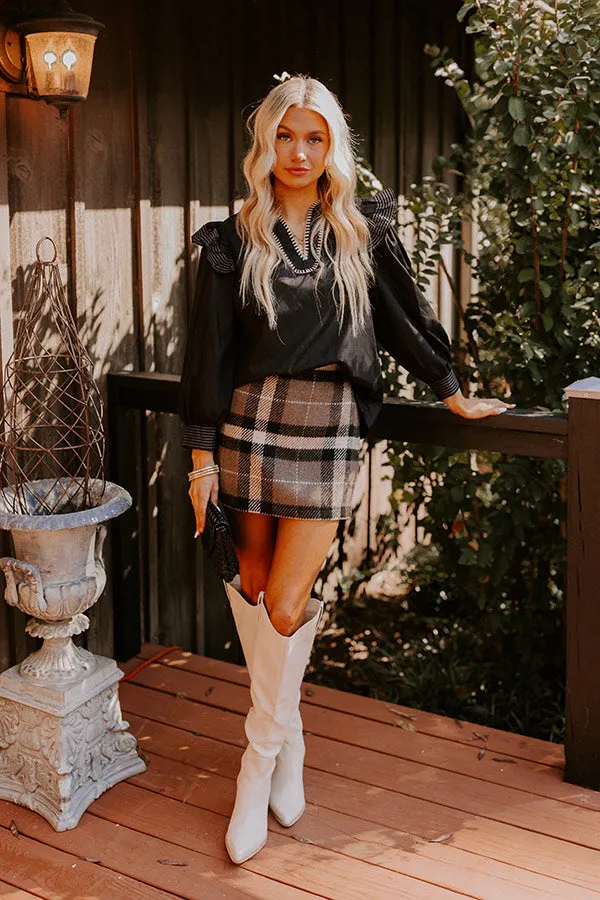 Chic Moment Ruffle Top in Black sold by Impressions product image thumbnail 4