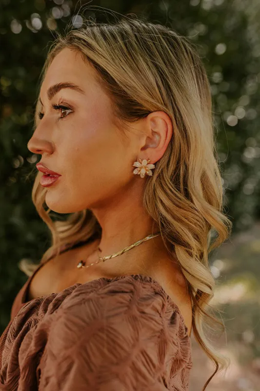 Spotlight Darling Earrings in White sold by Impressions