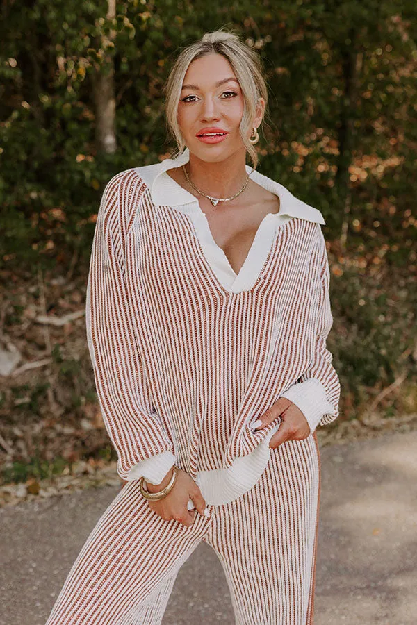 Uptown Chic Ribbed Sweater Top sold by Impressions