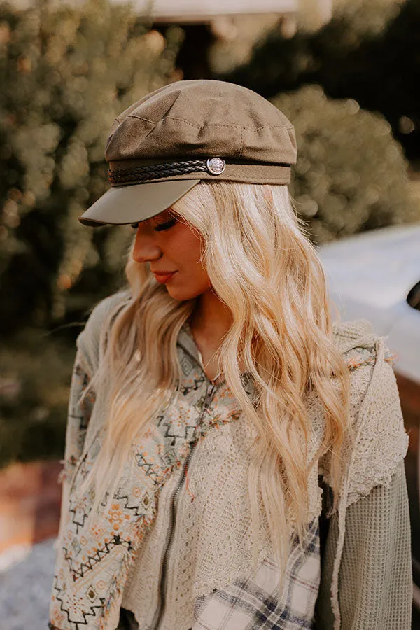 NYC Bound Cabbie Hat in Olive sold by Impressions