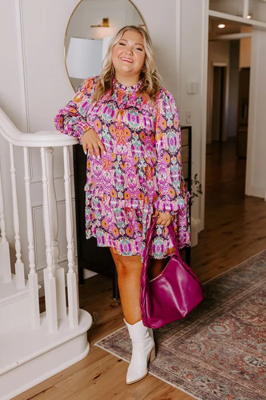 Dreamy Delights Tiered Mini Dress Curves sold by Impressions