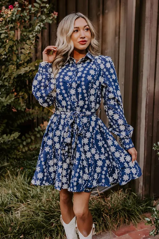 Vino For Two Floral Embroidered Mini Dress sold by Impressions