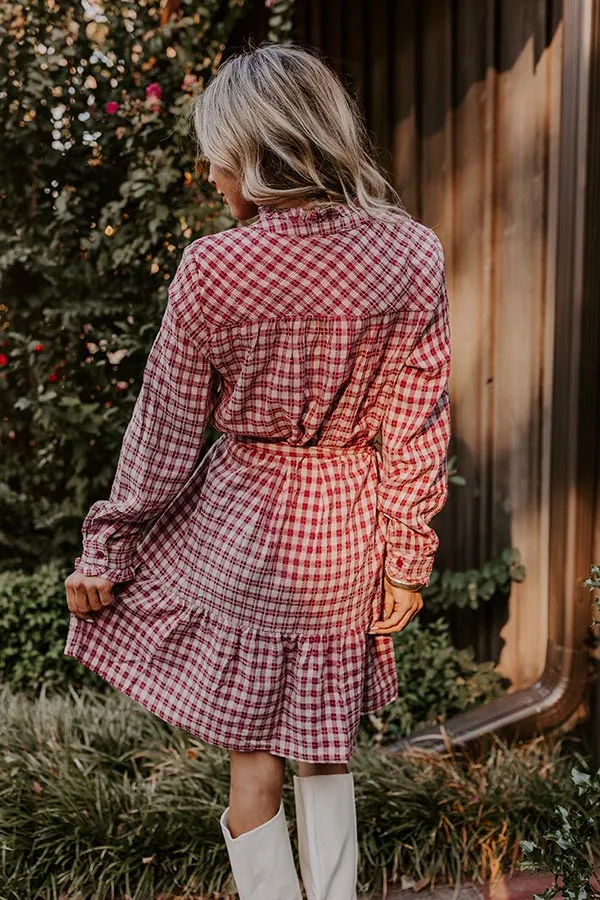 Orchard Stroll Plaid Mini Dress sold by Impressions product image thumbnail 5