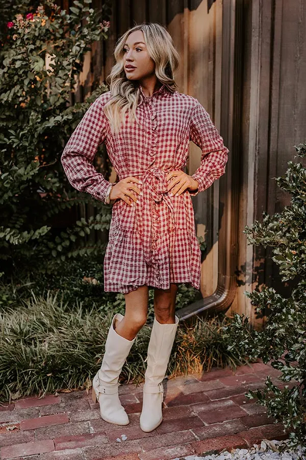 Orchard Stroll Plaid Mini Dress sold by Impressions product image thumbnail 2