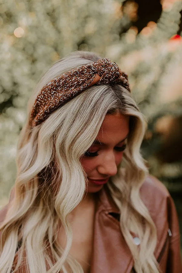 Chic Moment Tweed Headband in Brown sold by Impressions product image thumbnail 2