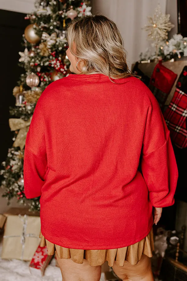 Holly Jolly Vibe Tinsel Knit Top Curves sold by Impressions product image thumbnail 4