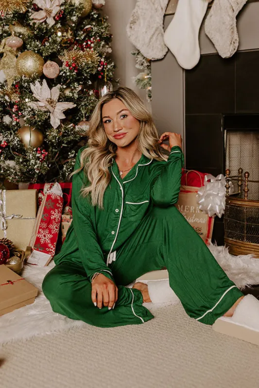 Early Morning Pajama Top in Green sold by Impressions