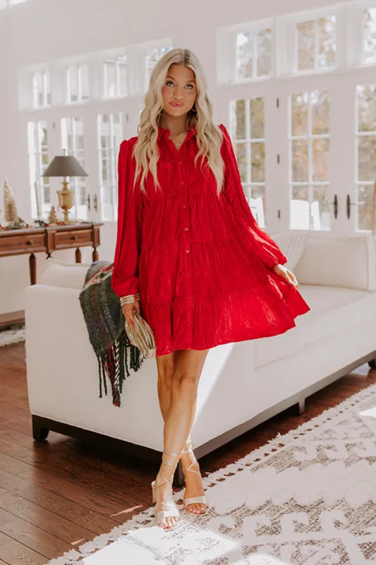 Mistletoe And Magic Velvet Mini Dress sold by Impressions