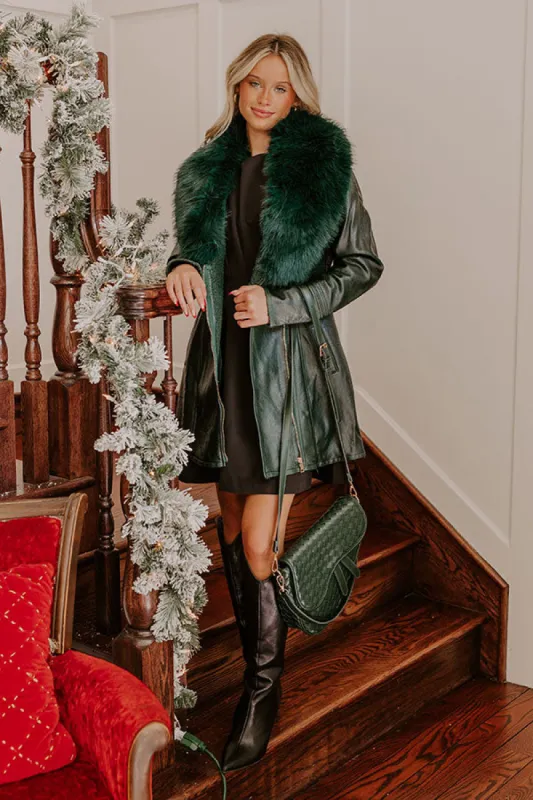 Midnight In France Faux Leather Coat sold by Impressions