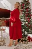 For The Love Of Bows Velvet Midi in Crimson Curves sold by Impressions