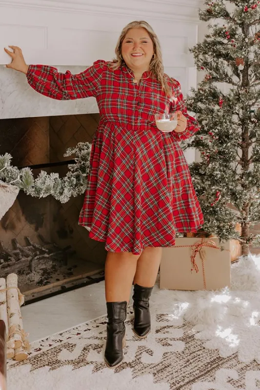 Holiday Cheer Plaid Dress Curves sold by Impressions