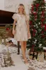 Majestic Moment Floral Jacquard Mini Dress sold by Impressions