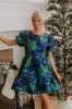 Garden Party Jacquard Mini Dress sold by Impressions