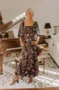 Autumn Encounters Satin Floral Maxi Dress sold by Impressions