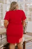 Cranberry Sangria Sippin' Rhinestone Embellished Mini Dress Curves sold by Impressions