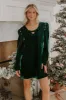 Vino At Midnight Velvet Mini Dress sold by Impressions