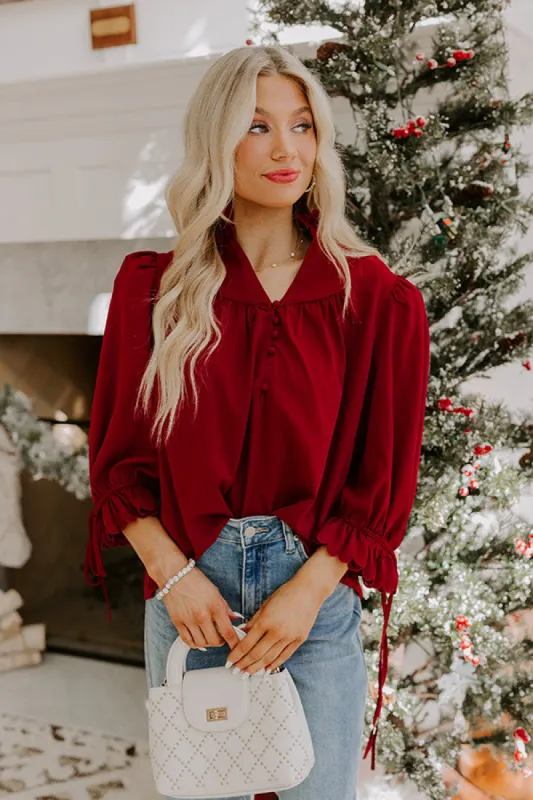 Merlot Sippin' Shift Top sold by Impressions