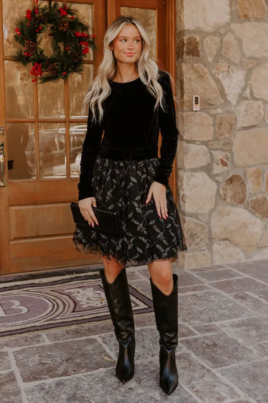 Cranberry Spritzer Velvet Mini Dress sold by Impressions