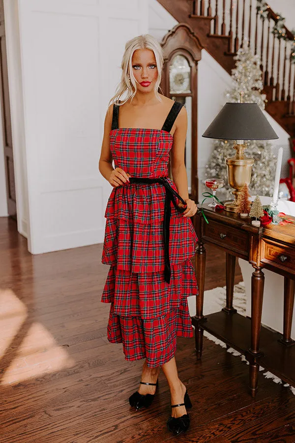 Holiday Harmony Plaid Tiered Midi sold by Impressions product image thumbnail 2