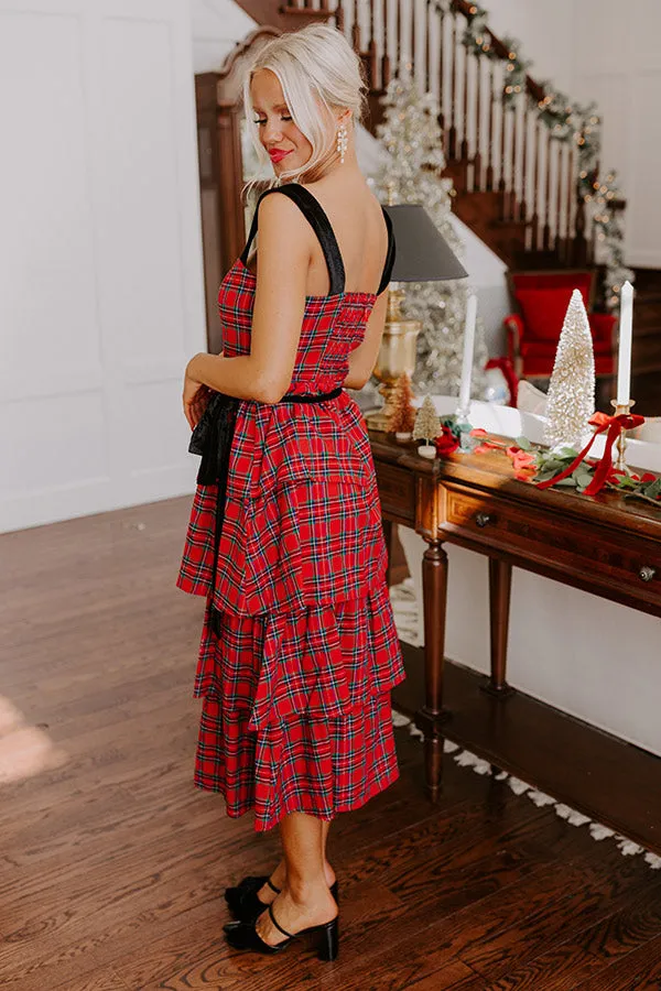 Holiday Harmony Plaid Tiered Midi sold by Impressions product image thumbnail 3