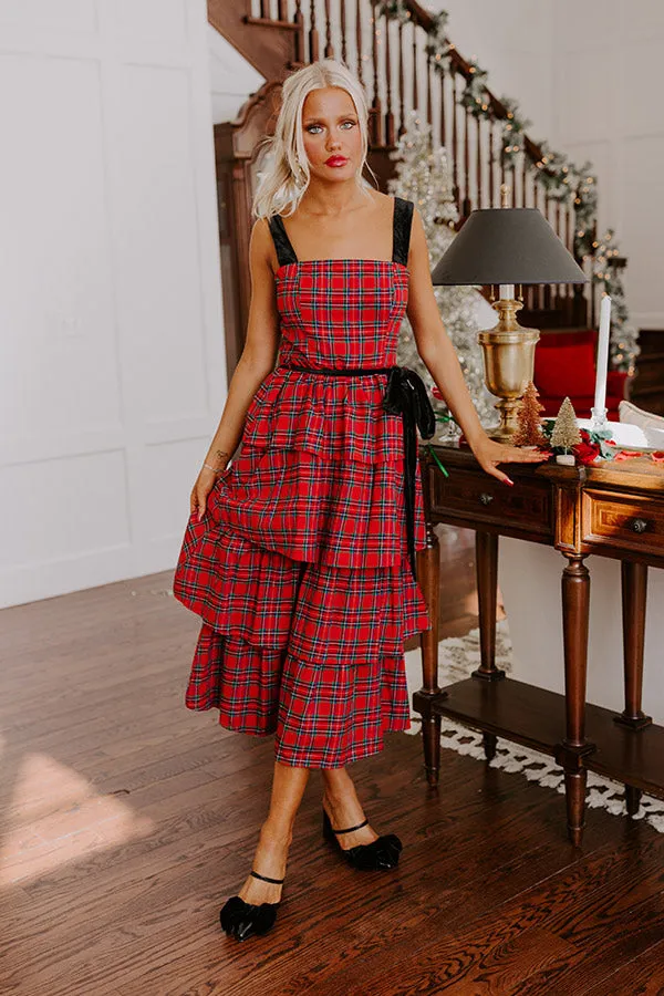 Holiday Harmony Plaid Tiered Midi sold by Impressions product image thumbnail 4