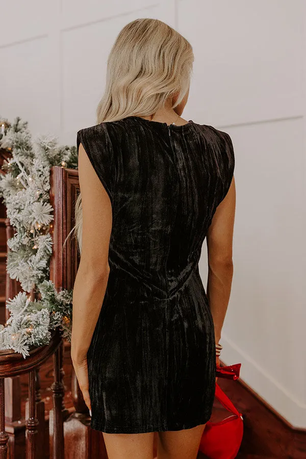 Twilight Dreams Velvet Mini Dress in Black sold by Impressions product image thumbnail 4