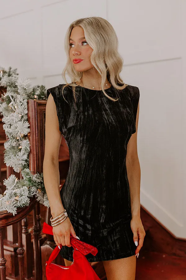 Twilight Dreams Velvet Mini Dress in Black sold by Impressions product image thumbnail 2