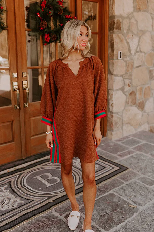 Soho Sleek Mini Dress in Camel sold by Impressions product image thumbnail 3